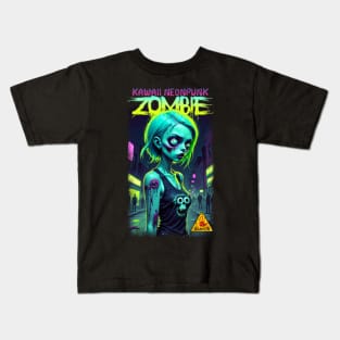 Kawaii Neonpunk Zombie 02 Kids T-Shirt